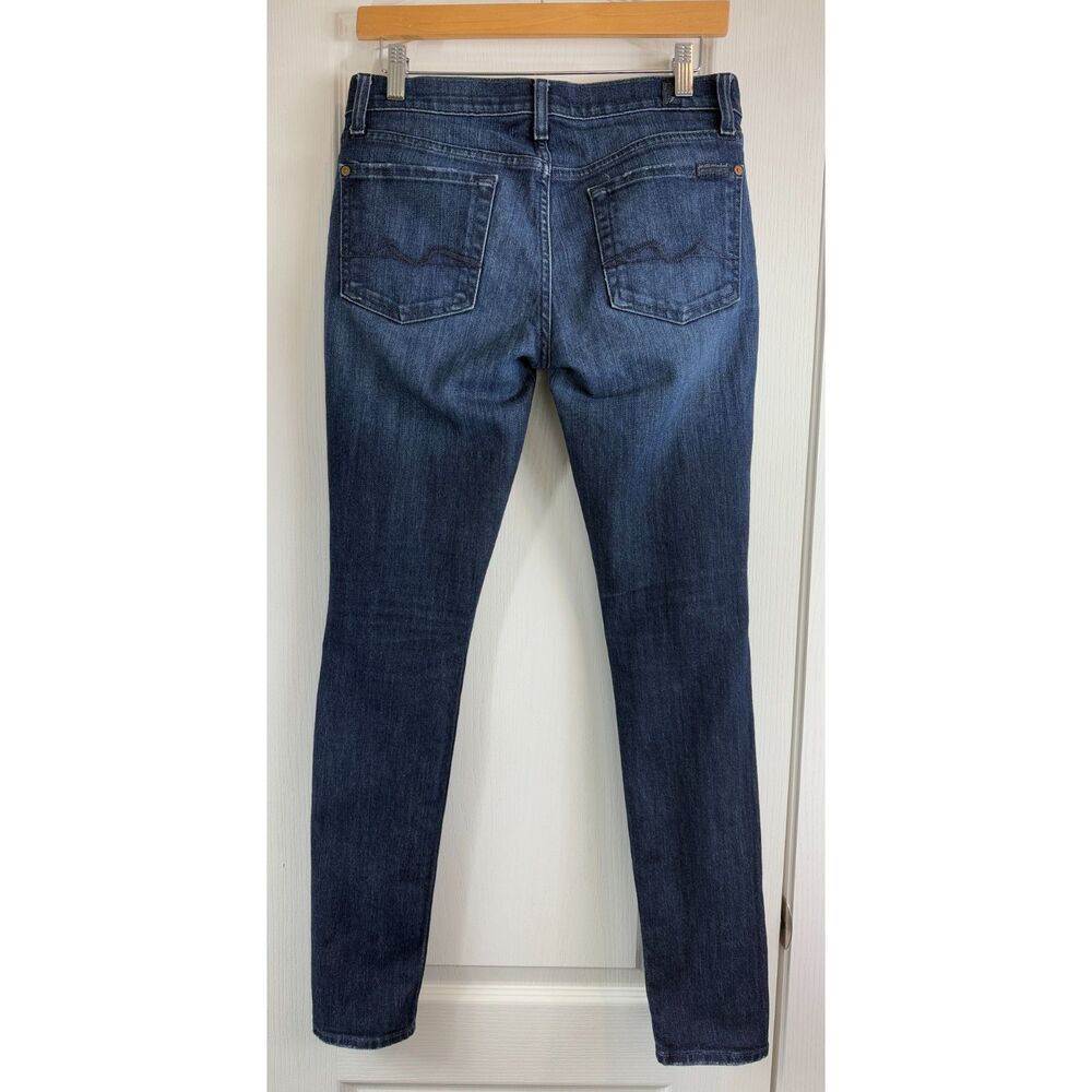 7 For All Mankind Women's Gwenevere Skinny Jeans Distressed Size 27 - Picture 2 of 12